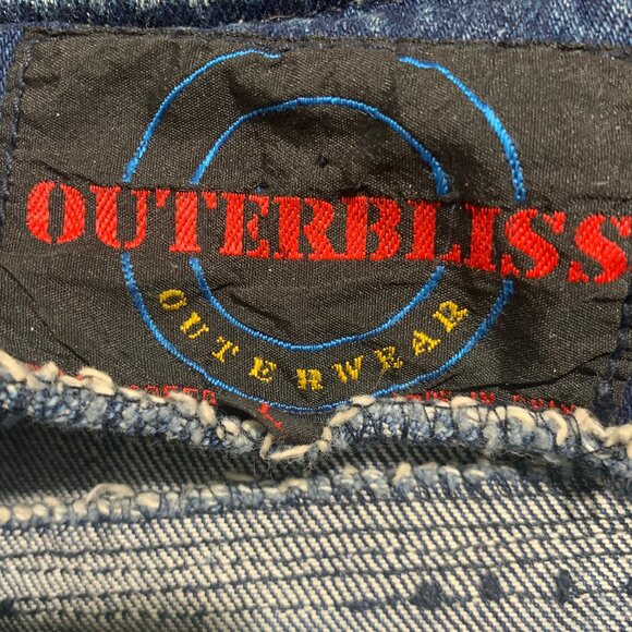 VINTAGE OUTERBLISS JEAN JACKETS SIZE L - Picture 9 of 9